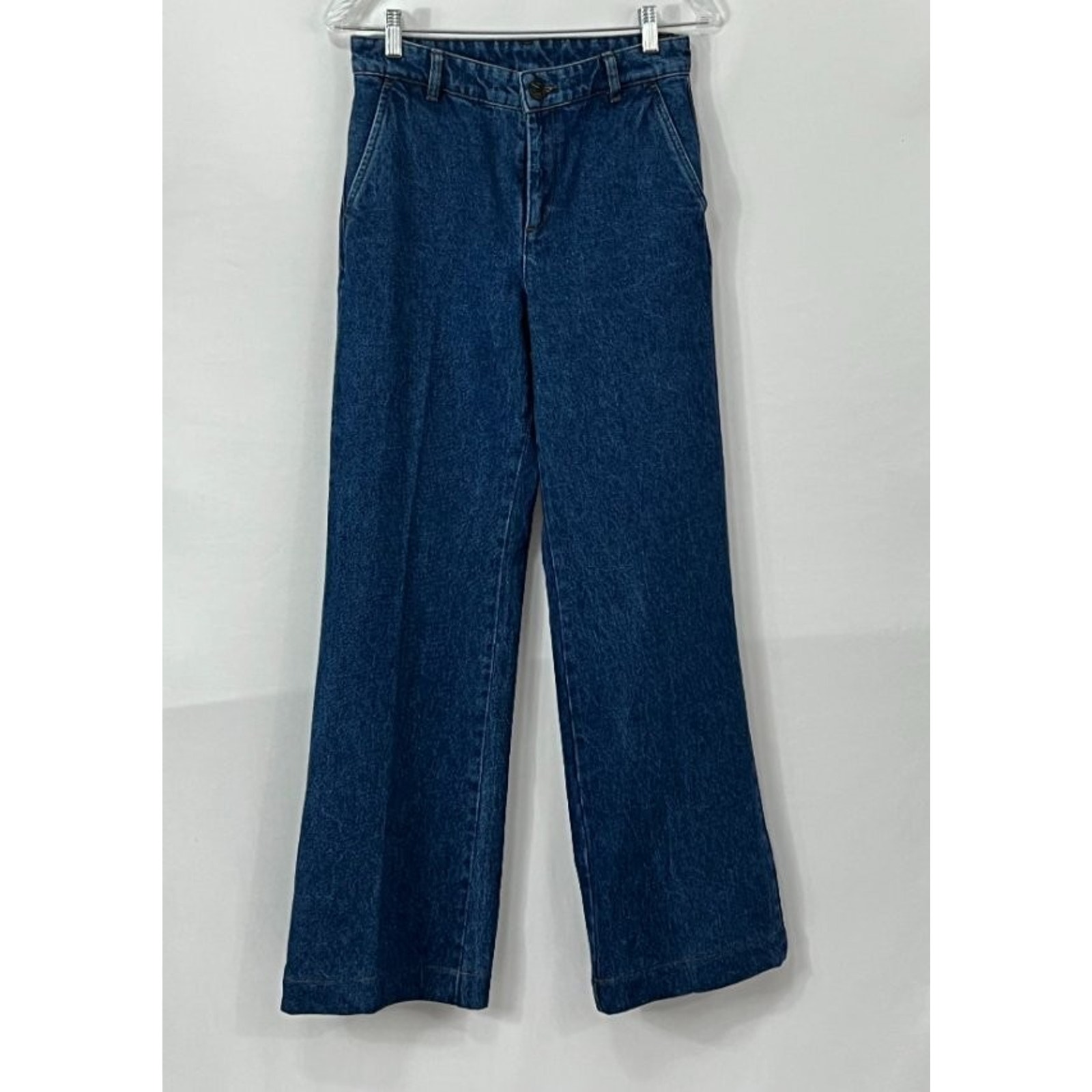 Soeur Sz 36 4/6 California Jeans High Waist Wide Leg Blue Denim Nwt — image 2 of 8